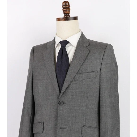 Acne Wall Street Jacket Size 38S Blazer Sport Coat Gray 100% Wool 2-Button